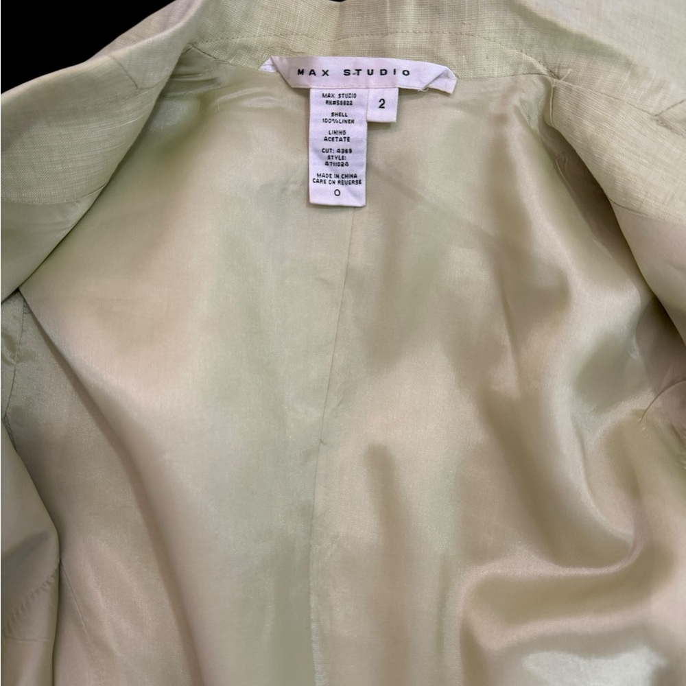 Max Studio Light Green Blazer - image 4